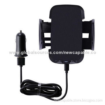 Wireless In-car Charger, 5V/1,000mA Output